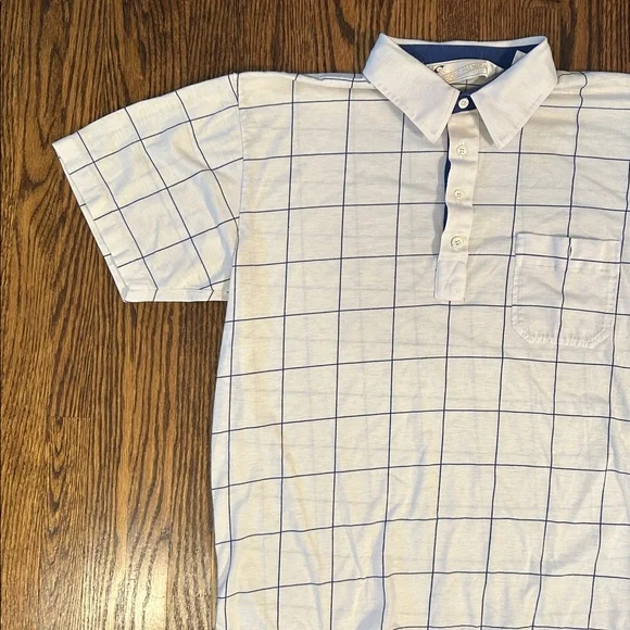 Vintage 90s Geometric Polo Shirt - Picture 3 of 8